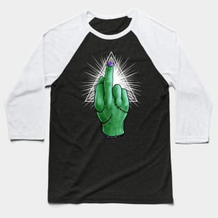 Zombie middle finger Baseball T-Shirt